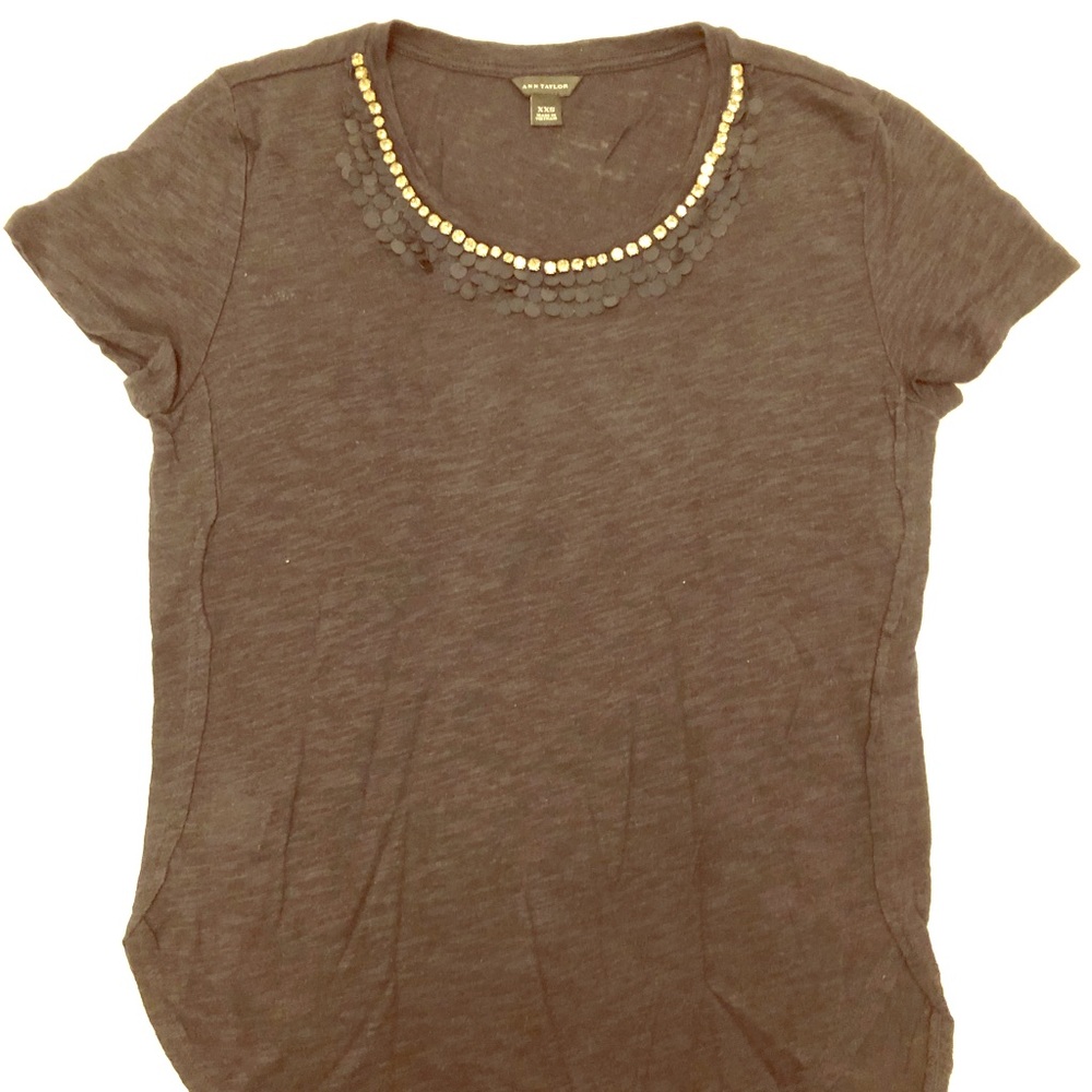 Ann Taylor T shirt with rhinestone